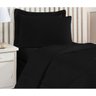 Colcha com Jogo Lençol Dupla Face Solteiro 4 pçs Cotex Preto - 2