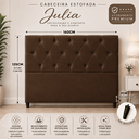 Ver imagem 2 de Cabeceira Casal Queen de Cama Box Estofada Eliana 160 cm Veludo