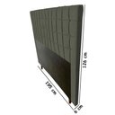 Ver imagem 2 de Cabeceira Estofada Paris 195 cm Para Cama Box Quarto King Size MV Estofados Suede Cinza