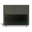 Ver imagem 1 de Cabeceira Estofada Paris 195 cm Para Cama Box Quarto King Size MV Estofados Suede Cinza