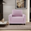 Ver imagem 2 de Kit 2 Poltronas Decorativas para e Recepção Malta L02 Suede Rosê - Lyam Decor