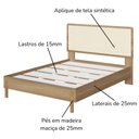 Ver imagem 5 de Cama Quenn Palhinha Oslo 27056 Pes Madeira 152 Cm Hanover Artesano