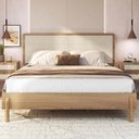 Ver imagem 2 de Cama Quenn Palhinha Oslo 27056 Pes Madeira 152 Cm Hanover Artesano