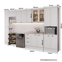 Ver imagem 2 de Cozinha Milla Laura Fresh 14 Portas 3 Gavetas MDF 370cm Branca
