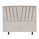 Ver imagem 2 de Cabeceira Casal Queen Size Cama Estofada 160 Cm Antonella Veludo:bege