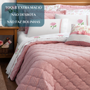 Ver imagem 5 de Colcha Queen Size Stella 100% Algodão Bordado Super Luxuoso Athena:rosa