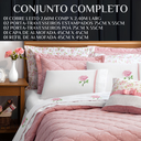 Ver imagem 6 de Colcha Queen Size Stella 100% Algodão Bordado Super Luxuoso Athena:rosa