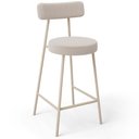 Ver imagem 3 de Kit 06 Banquetas Baixa Cozinha Sala Jantar Bancada Milão Arena L02 Bouclê Creme - lyam decor