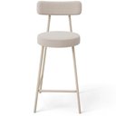 Ver imagem 6 de Kit 06 Banquetas Baixa Cozinha Sala Jantar Bancada Milão Arena L02 Bouclê Creme - lyam decor