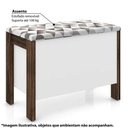 Ver imagem 3 de Puff Baú Multiuso Tecno Mobili - Branco/Nogal