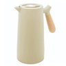 Garrafa Térmica para Café Chá 1lt Fosca Cabo de Madeira - Bege - 1