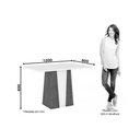 Ver imagem 6 de Conjunto: Mesa Sala Jantar Orus C/ Tampo Madeirado 120x80cm e 4 Cadeiras Vita Nature/off White -