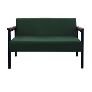 Namoradeira Minas 2 lugares Estilo Industrial GDecor - Tecido verde