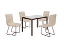 Ver imagem 1 de Conjunto Itália com 4 Cadeiras e Base Tocantins Bm Tubulares Off White/courissimo 133