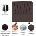 Ver imagem 4 de Cabeceira Estofada Cama Box King 195 Cm Malu Veludo:marrom