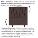 Ver imagem 5 de Cabeceira Estofada Cama Box King 195 Cm Malu Veludo:marrom