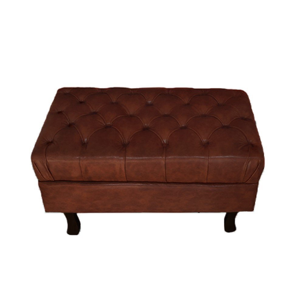 Puff Chesterfield Couríssimo Nozes - Dominic Decor