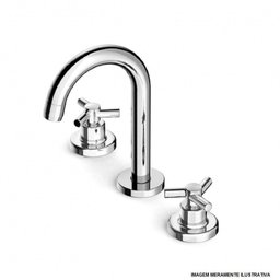 Misturador para Lavatorio de Mesa Celite 3F Ba com Valvula One Cr - 1