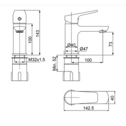 Torneira Para Banheiro Misturador LorenMix Lorenzetti Monocomando - 4