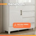 Ver imagem 7 de Cômoda Sapateira 4 Gavetas 1 Porta Maia