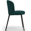 Ver imagem 6 de Kit 3 Cadeiras Sala de Jantar Estofada Gavi L02 Bouclê Verde - Lyam Decor