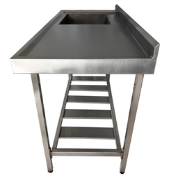 Pia Aço Inox Industrial 120x60x90 Cm Cuba Esquerda Nortinox - 3