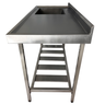 Pia Aço Inox Industrial 120x60x90 Cm Cuba Esquerda Nortinox - 3