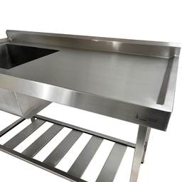 Pia Aço Inox Industrial 120x60x90 Cm Cuba Esquerda Nortinox - 4