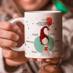 Caneca de Porcelana Ela é Escorpião - 7