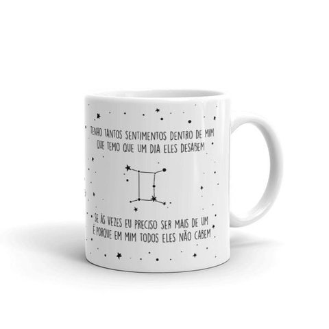 Caneca de Porcelana Ela É de Gemeos