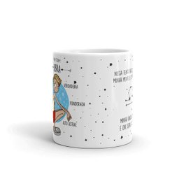 Caneca de Porcelana Ela é de Libra - 3