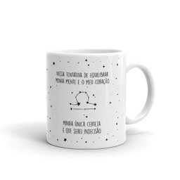 Caneca de Porcelana Ela é de Libra - 1