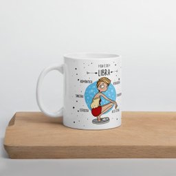 Caneca de Porcelana Ela é de Libra - 5