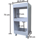 Ver imagem 2 de Carrinho Auxiliar - Com Rodinhas (Perfeito para Salão)