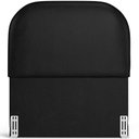 Ver imagem 6 de Cabeceira Cama Box 100cm Lanna com Puff Recamier Doha W01 Couríssimo Preto - Lyam Decor