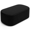 Ver imagem 2 de Cabeceira Cama Box 100cm Lanna com Puff Recamier Doha W01 Couríssimo Preto - Lyam Decor