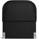 Ver imagem 3 de Cabeceira Cama Box 100cm Lanna com Puff Recamier Doha W01 Couríssimo Preto - Lyam Decor