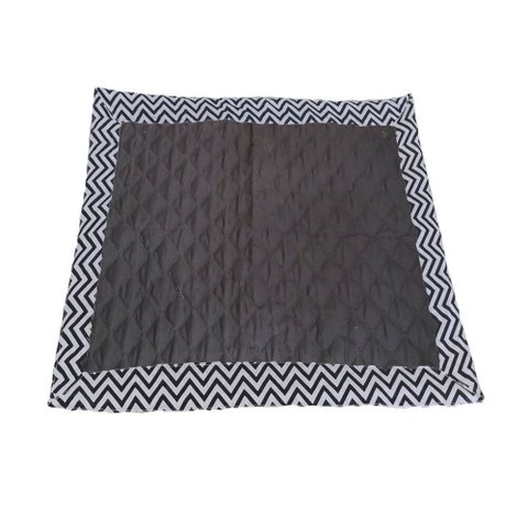 Tapete Higiênico Pet Impermeável Escuro Marrom Grande Reutilizável Lavável: Collor Branco e Preto