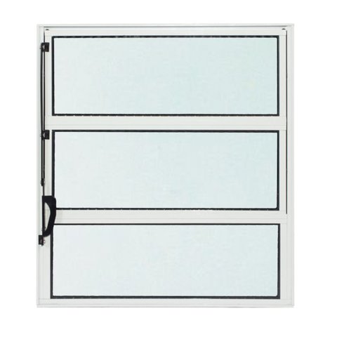 Janela de Alumínio Branco Vitro Basculante CMC Modular - 0.40 (L) X 0.60 (A)