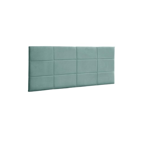 Painel Raissa 138 cm Suede Azul Tiffany