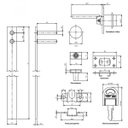 Ver imagem 2 de Fechadura Gaveteiro Frontal p/4 Gavetas 500mm
