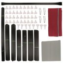 Ver imagem 5 de Guarda Roupa Cabideiro Portatil Prateleiras Dobravel Armario Arara Grande Organizador Azul