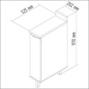 Ver imagem 3 de Balcão para Condimentos 1 Porta com Pé Modulada Lis Decibal