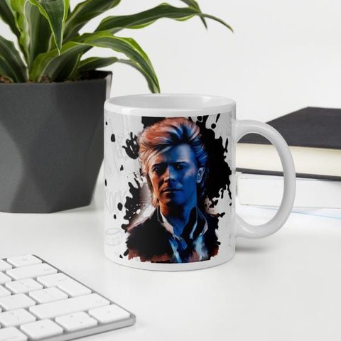 Caneca de Porcelana David Bowie