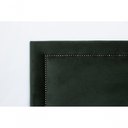 Ver imagem 4 de Cabeceira Casal Reta Luxo 140x60 Veludo Verde - Tachas Fumê