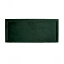 Ver imagem 2 de Cabeceira Casal Reta Luxo 140x60 Veludo Verde - Tachas Fumê