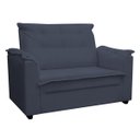 Ver imagem 2 de Sofá 2 Lugares Pequeno Confortável 1,40m Marrocos Bellamado:azul Marinho