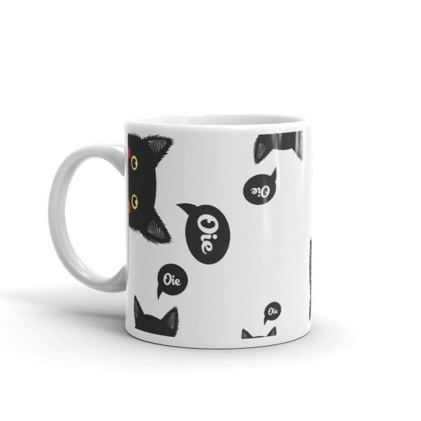 Caneca de Porcelana Gato Preto Oie - 2