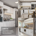 Ver imagem 6 de Armário de Cozinha Compacta 120 x 60 cm Branco/Branco Veludo Lux Madesa 02