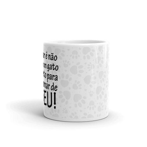 Caneca de Porcelana Gato Preto